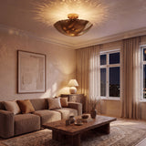 Scalloped-Edge Flush Mount Pendant Lights Ø42cm