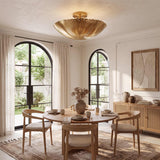 Scalloped-Edge Flush Mount Pendant Lights Ø42cm