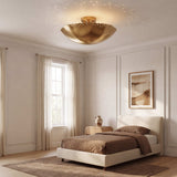 Scalloped-Edge Flush Mount Pendant Lights Ø42cm