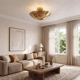 Scalloped-Edge Flush Mount Pendant Lights Ø42cm