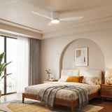 Ventilador de techo Sierra motor DC ultrasilencioso Ø106 cm y Ø132 cm con luz LED