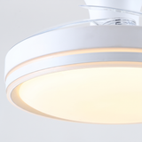 Ventilador de techo Aura motor DC ultrasilencioso de Ø91 cm con aspas retráctiles y luz LED 