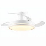 Ventilador de techo Aura motor DC ultrasilencioso de Ø91 cm con aspas retráctiles y luz LED 