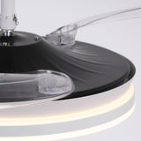 Ventilador de techo Serena motor DC ultrasilencioso de Ø100 cm con 3 aspas retráctiles y luz LED