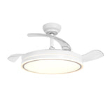 Ventilador de techo Serena motor DC ultrasilencioso de Ø100 cm con 3 aspas retráctiles y luz LED