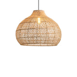 Lámpara colgante de ratán bohemio Ø60 cm