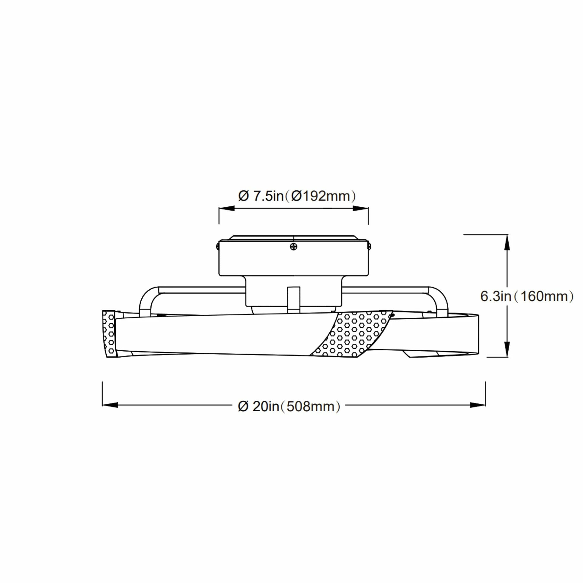 Ventilador de techo silencioso Rydo Ø51 cm con luz LED