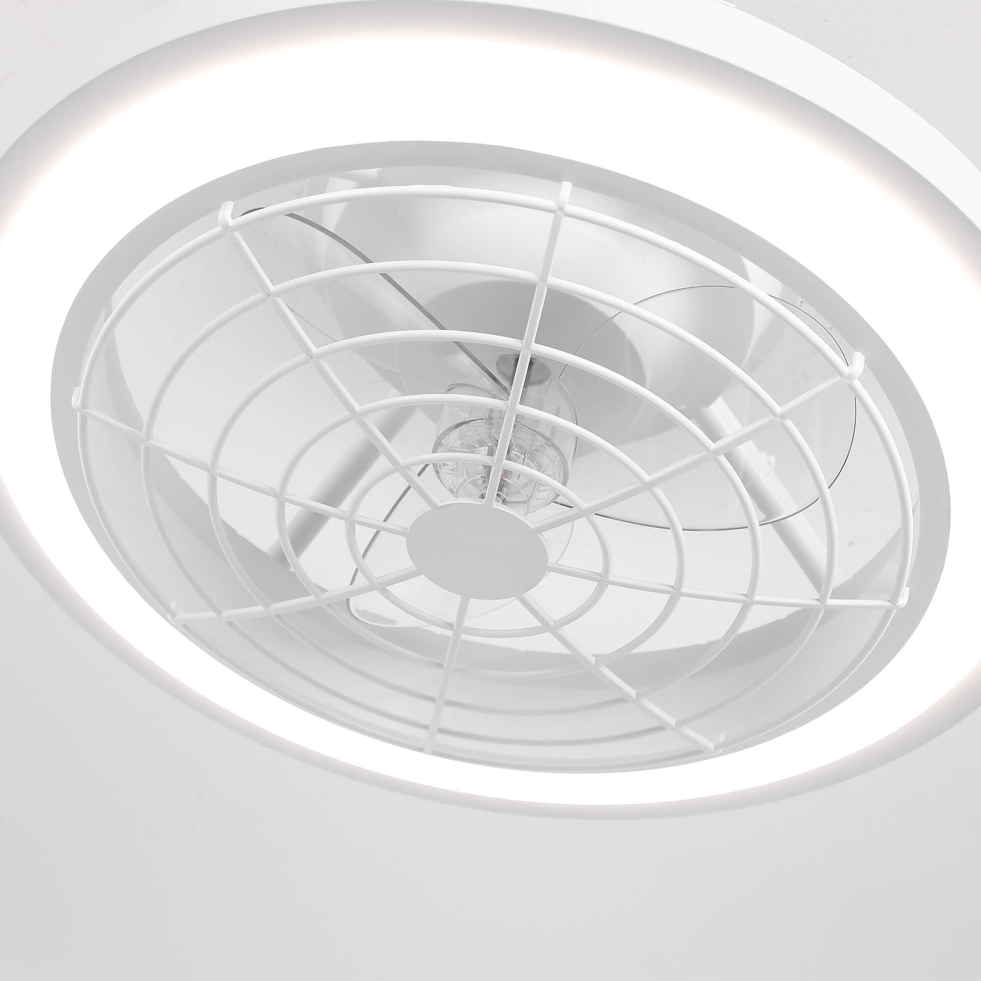 Ventilador de techo silencioso Hogas de 50 cm de diámetro con luz LED