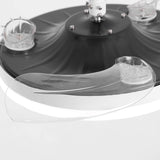 Ventilador de techo Raydon motor DC ultrasilencioso de Ø91 cm con aspas retráctiles y luz LED