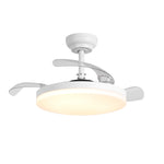 Ventilador de techo Raydon motor DC ultrasilencioso de Ø91 cm con aspas retráctiles y luz LED