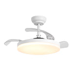 Ventilador de techo Raydon motor DC ultrasilencioso de Ø91 cm con aspas retráctiles y luz LED