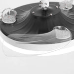 Ventilador de techo Raydon motor DC ultrasilencioso Ø106 cm con aspas retráctiles y luz LED