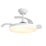 Ventilador de techo Raydon motor DC ultrasilencioso Ø106 cm con aspas retráctiles y luz LED