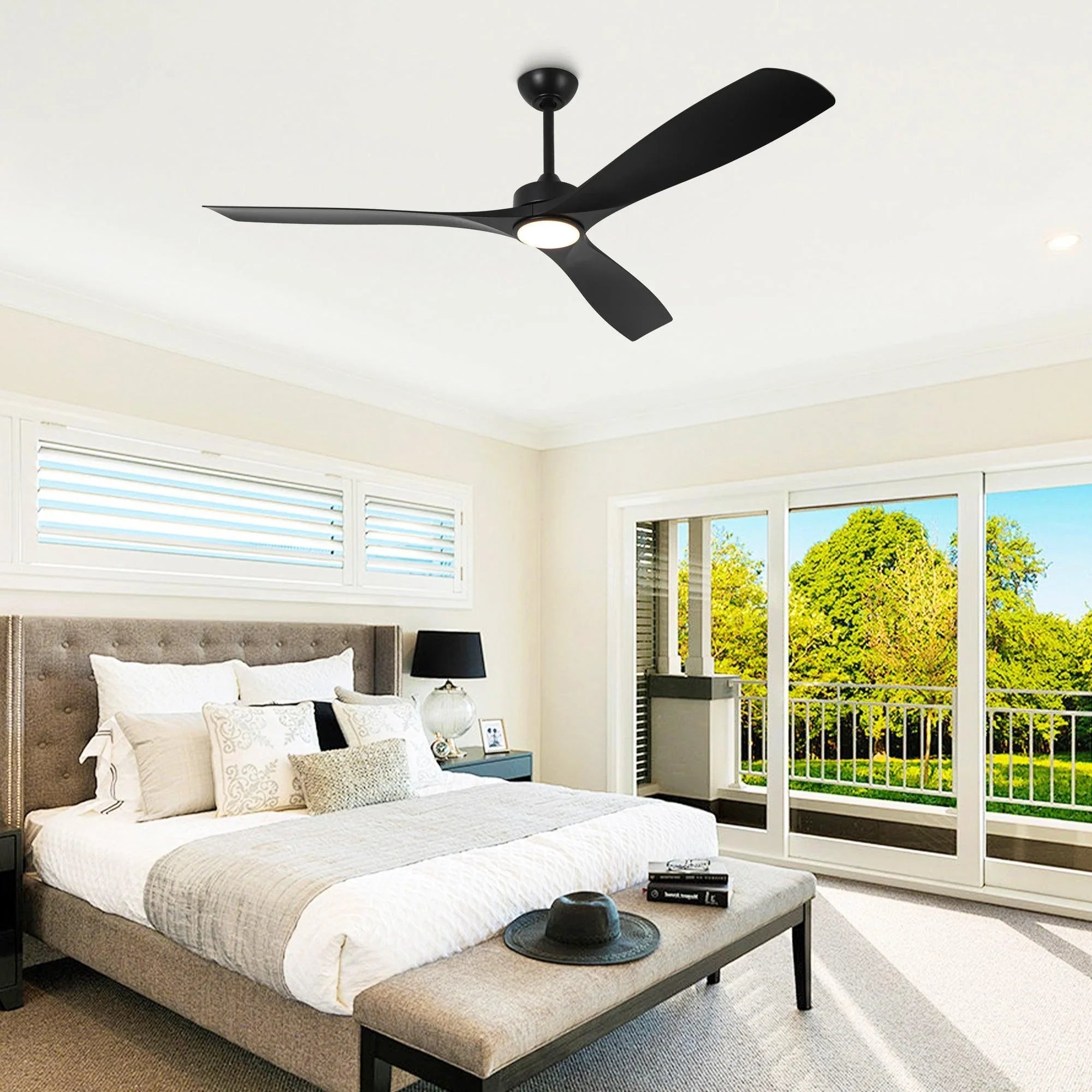 Ventilador de techo Alexi de Ø152 cm con luz LED