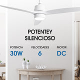 Ventilador de techo Modern Matte de 30 W Ø132 cm