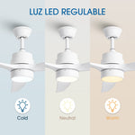 Ventilador de techo Modern Matte de 30 W Ø132 cm