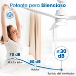 Ventilador de techo Modern Matte de 30 W Ø132 cm