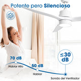 Ventilador de techo Modern Matte de 30 W Ø132 cm