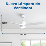 Ventilador de techo Modern Matte de 30 W Ø132 cm
