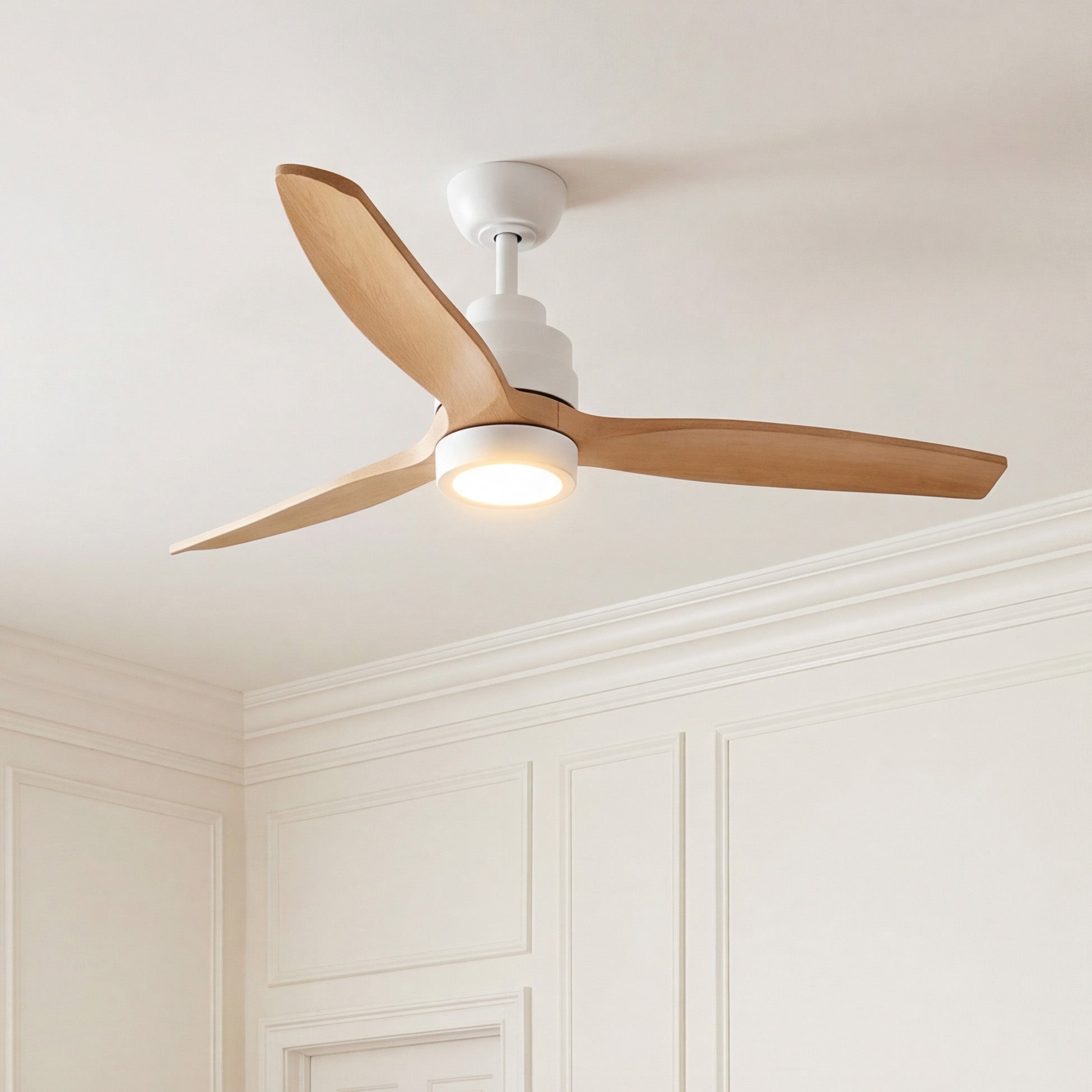 Ventilador de techo Brisa Ø132 cm con luz LED motor DC ultrasilencioso