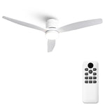 Ventilador de techo silencioso de 30 W Ø132 cm con luz LED