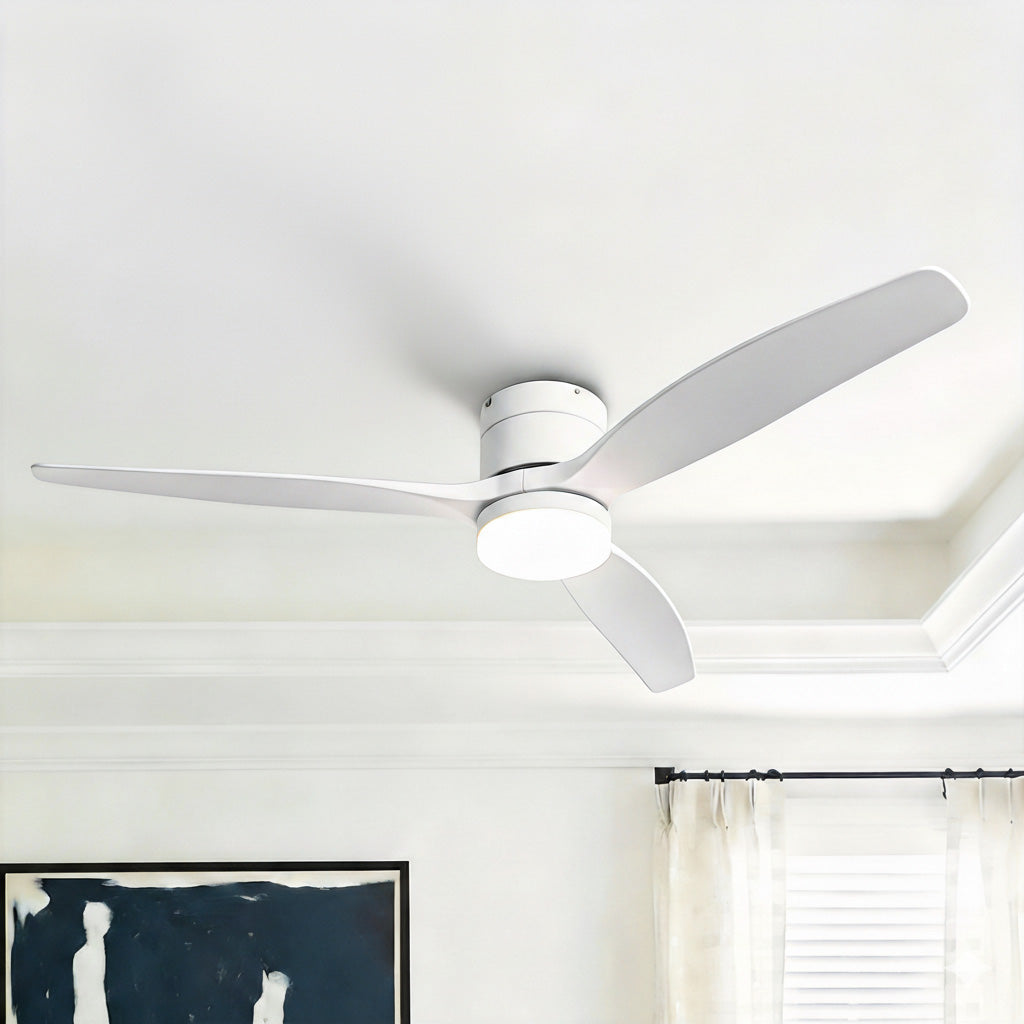 Ventilador de techo silencioso de 30 W Ø132 cm con luz LED