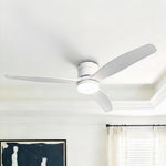 Ventilador de techo silencioso de 30 W Ø132 cm con luz LED