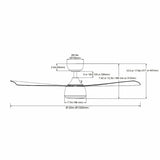 Ventilador de techo silencioso Kala de Ø132 cm con luz LED