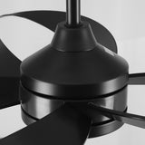 Ventilador de techo negro MAXI Ø132 cm silencioso con luz LED DC 40W 