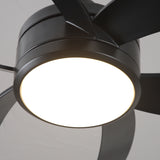 Ventilador de techo negro MAXI Ø132 cm silencioso con luz LED DC 40W 