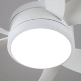 Ventilador de techo MAXI blanco Ø132 cm silencioso con luz LED DC 40W 