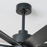 Ventilador de techo inteligente moderno Daugava de Ø183 cm con montaje en varilla y luz LED