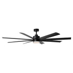 Ventilador de techo inteligente moderno Daugava de Ø183 cm con montaje en varilla y luz LED