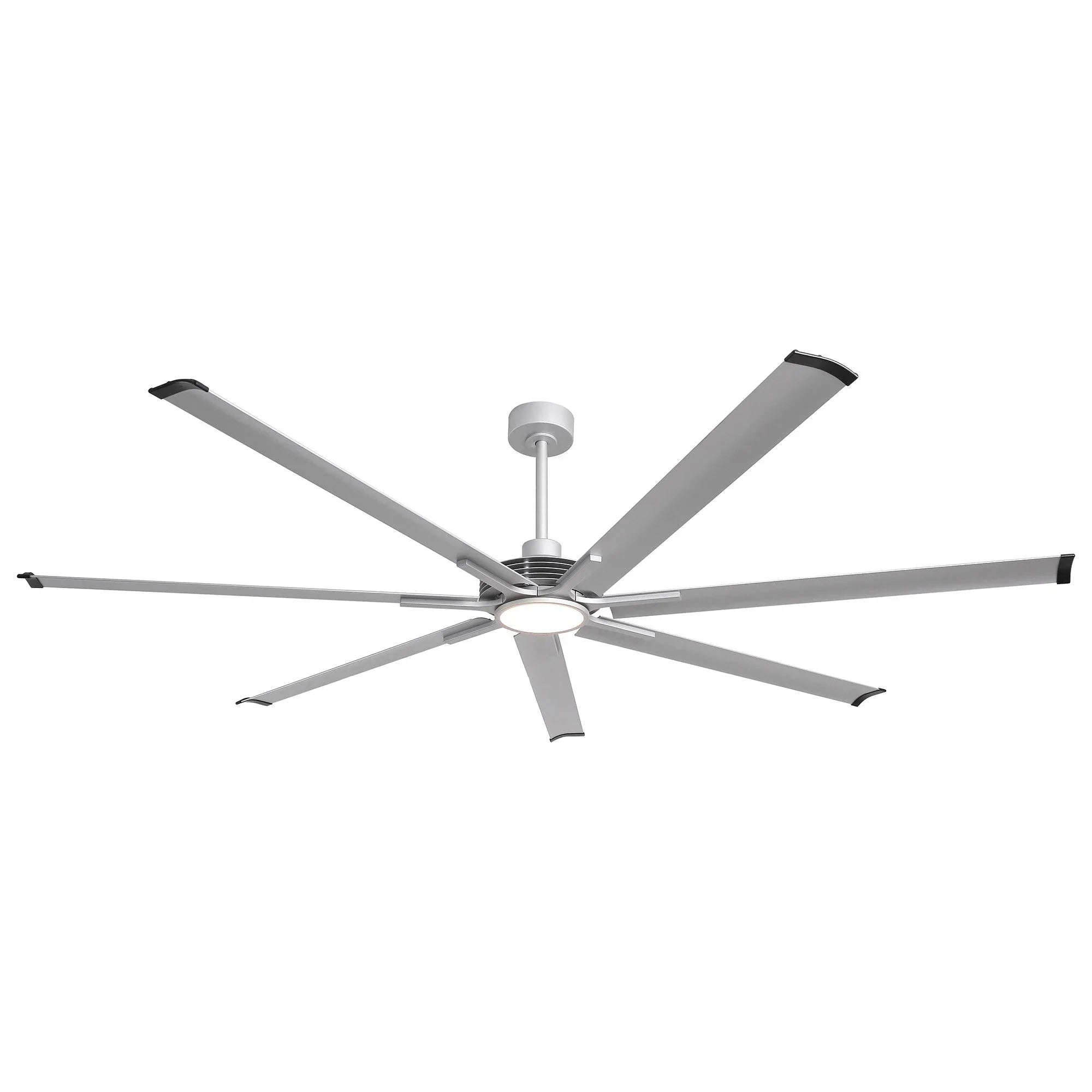 Ventilador de techo HVLS Padus de Ø213 cm / Ø254 cm con luz LED y mando a distancia