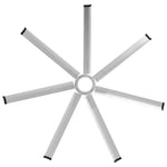 Ventilador de techo HVLS Padus de Ø213 cm / Ø254 cm con luz LED y mando a distancia