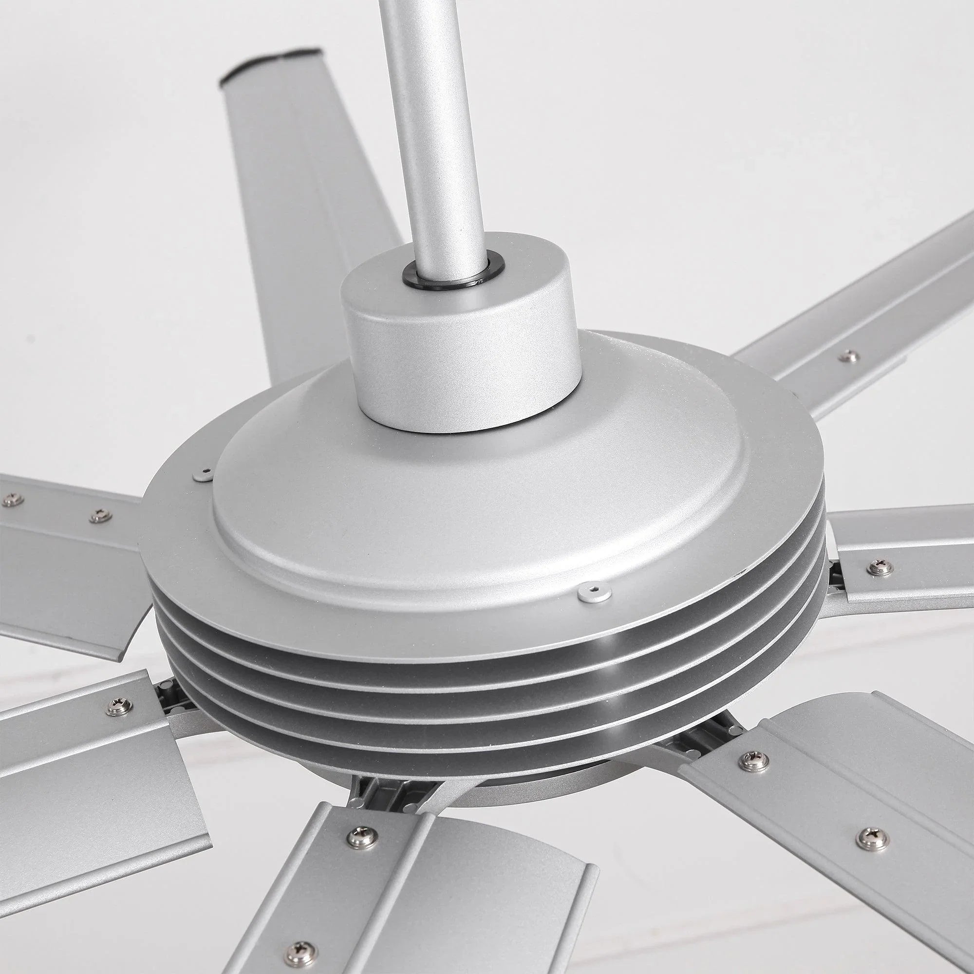 Ventilador de techo HVLS Padus de Ø213 cm / Ø254 cm con luz LED y mando a distancia