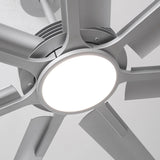 Ventilador de techo HVLS Padus de Ø213 cm / Ø254 cm con luz LED y mando a distancia