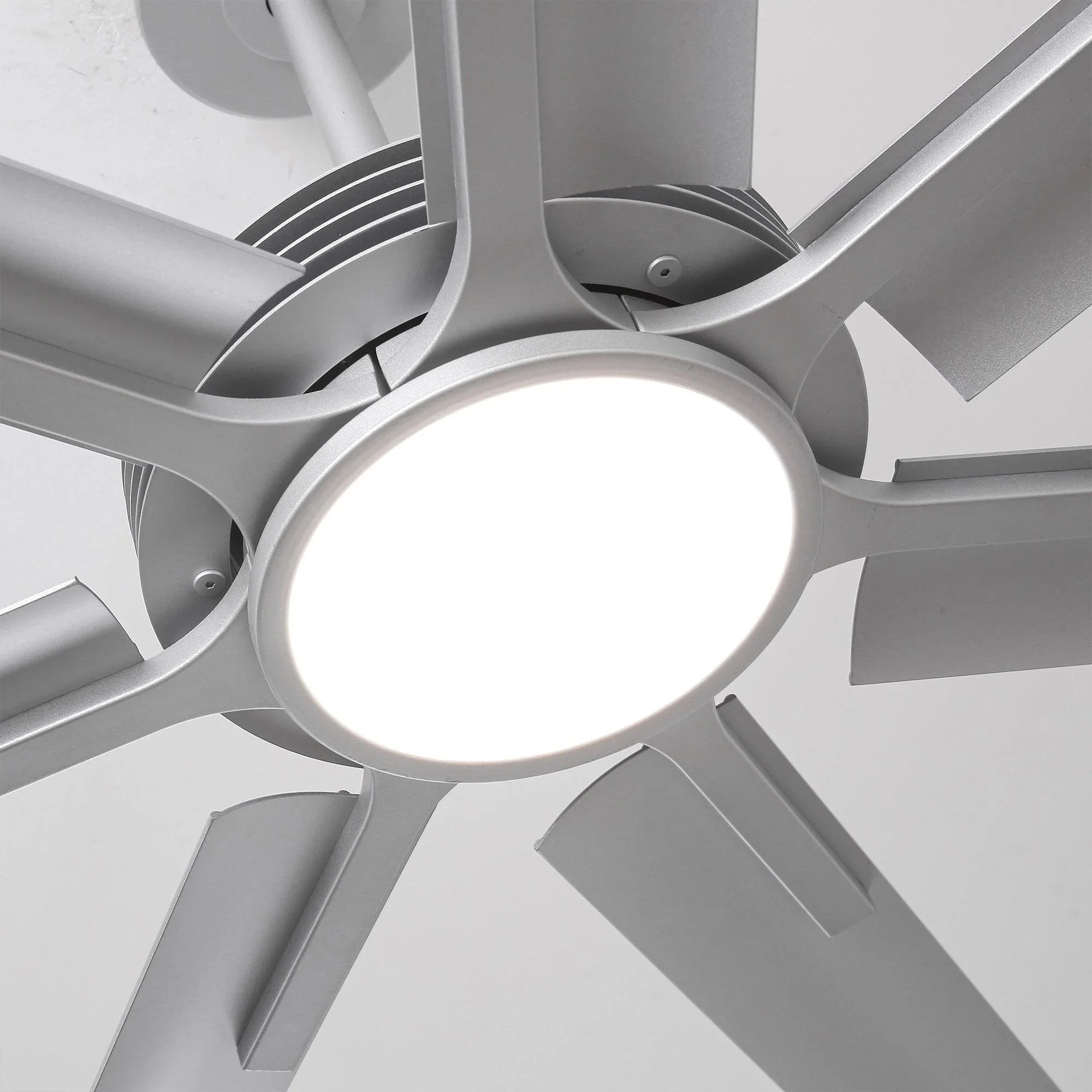Ventilador de techo HVLS Padus de Ø213 cm / Ø254 cm con luz LED y mando a distancia