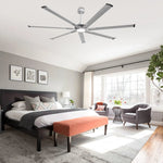Ventilador de techo HVLS Padus de Ø213 cm / Ø254 cm con luz LED y mando a distancia