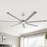 Ventilador de techo HVLS Padus de Ø213 cm / Ø254 cm con luz LED y mando a distancia