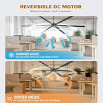 Ventilador de techo industrial HVLS Jupiter de Ø305 cm de aluminio extragrande con mando a distancia