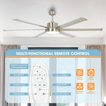 Freda Ø165cm Motor DC Ventilador de techo moderno con luz LED y mando a distancia