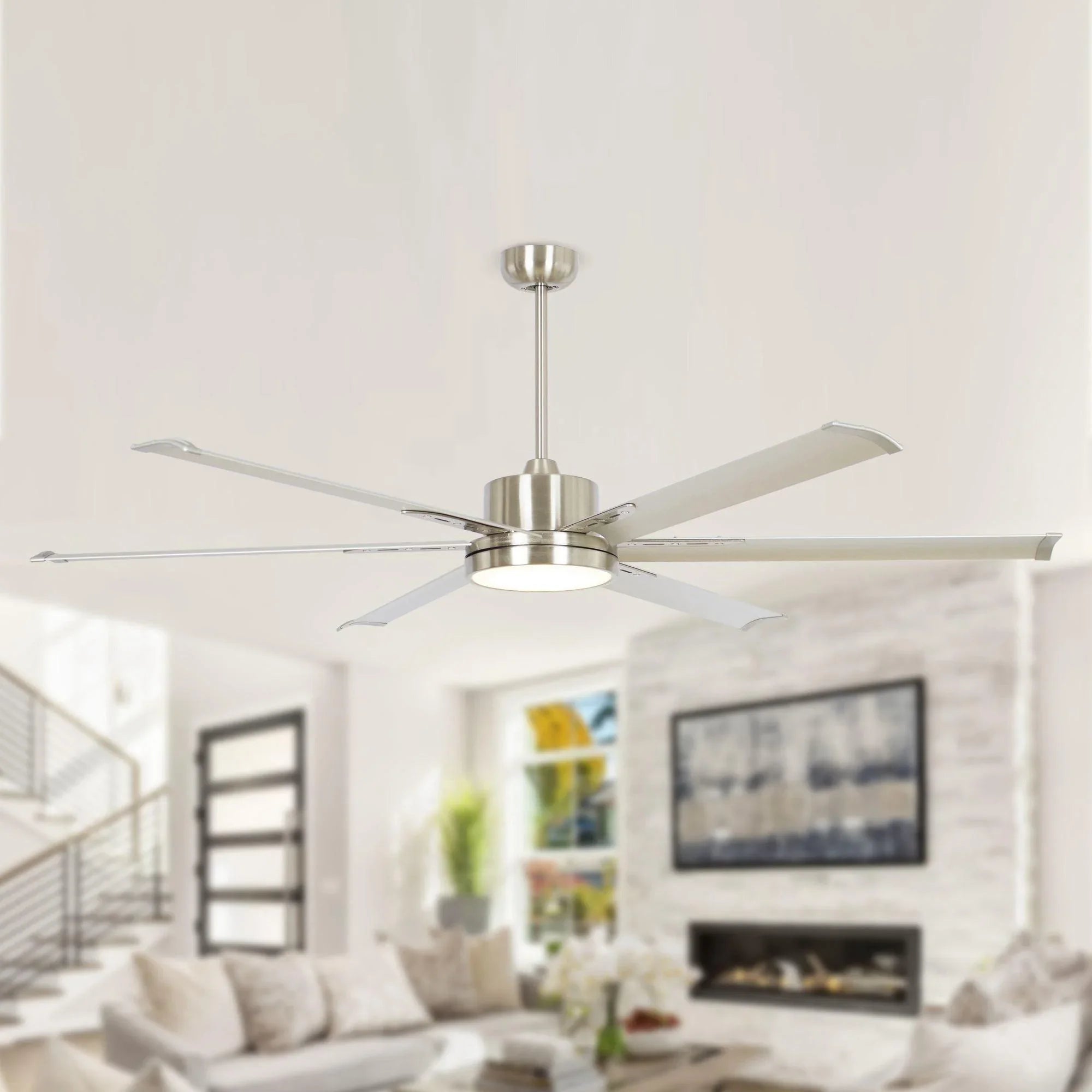 Freda Ø165cm Motor DC Ventilador de techo moderno con luz LED y mando a distancia