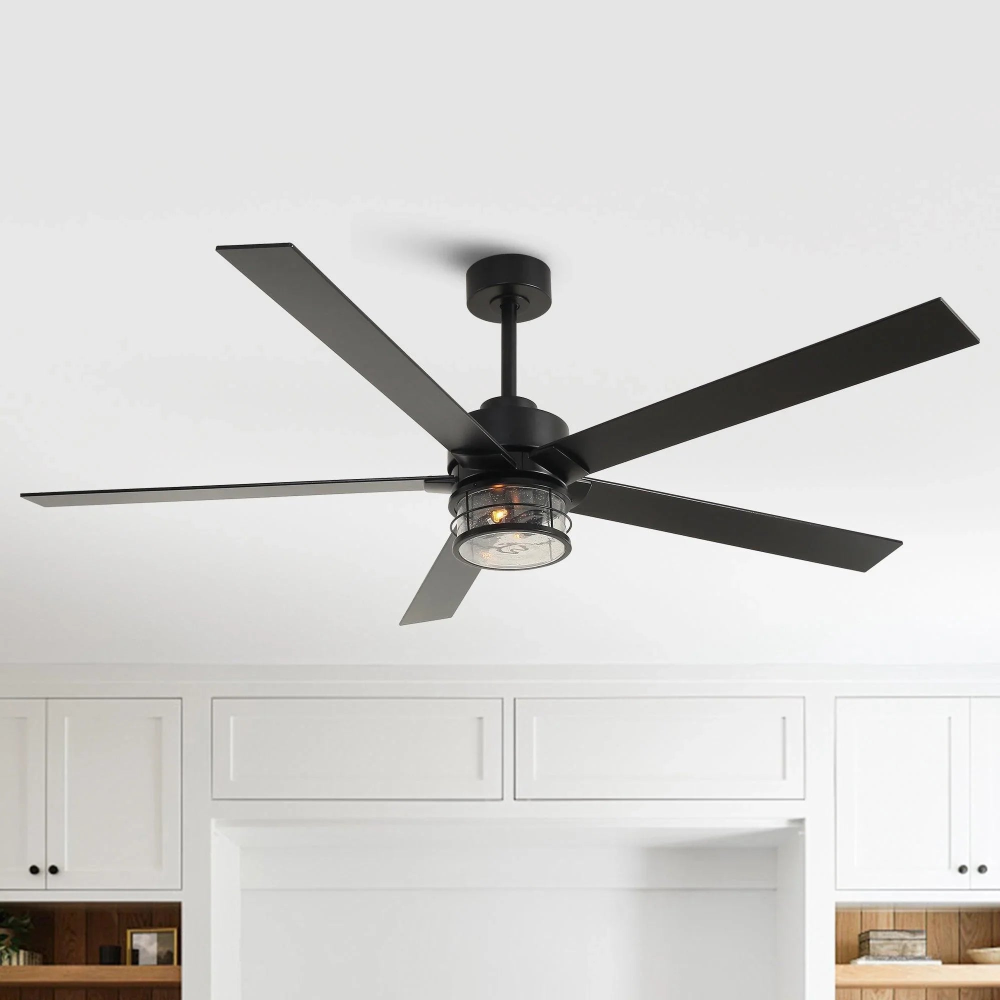Ventilador de techo de Ø165 cm con iluminación y mando a distancia