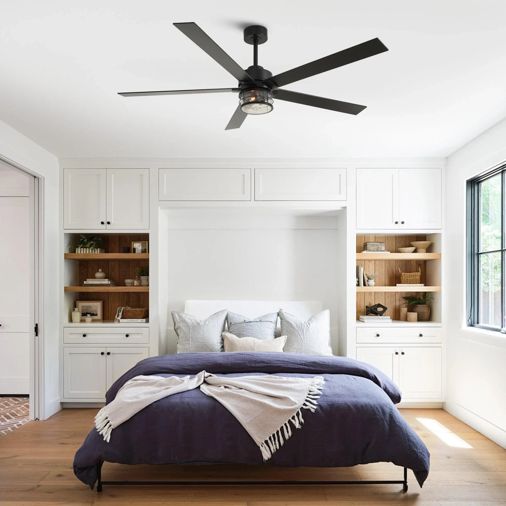 Ventilador de techo de Ø165 cm con iluminación y mando a distancia
