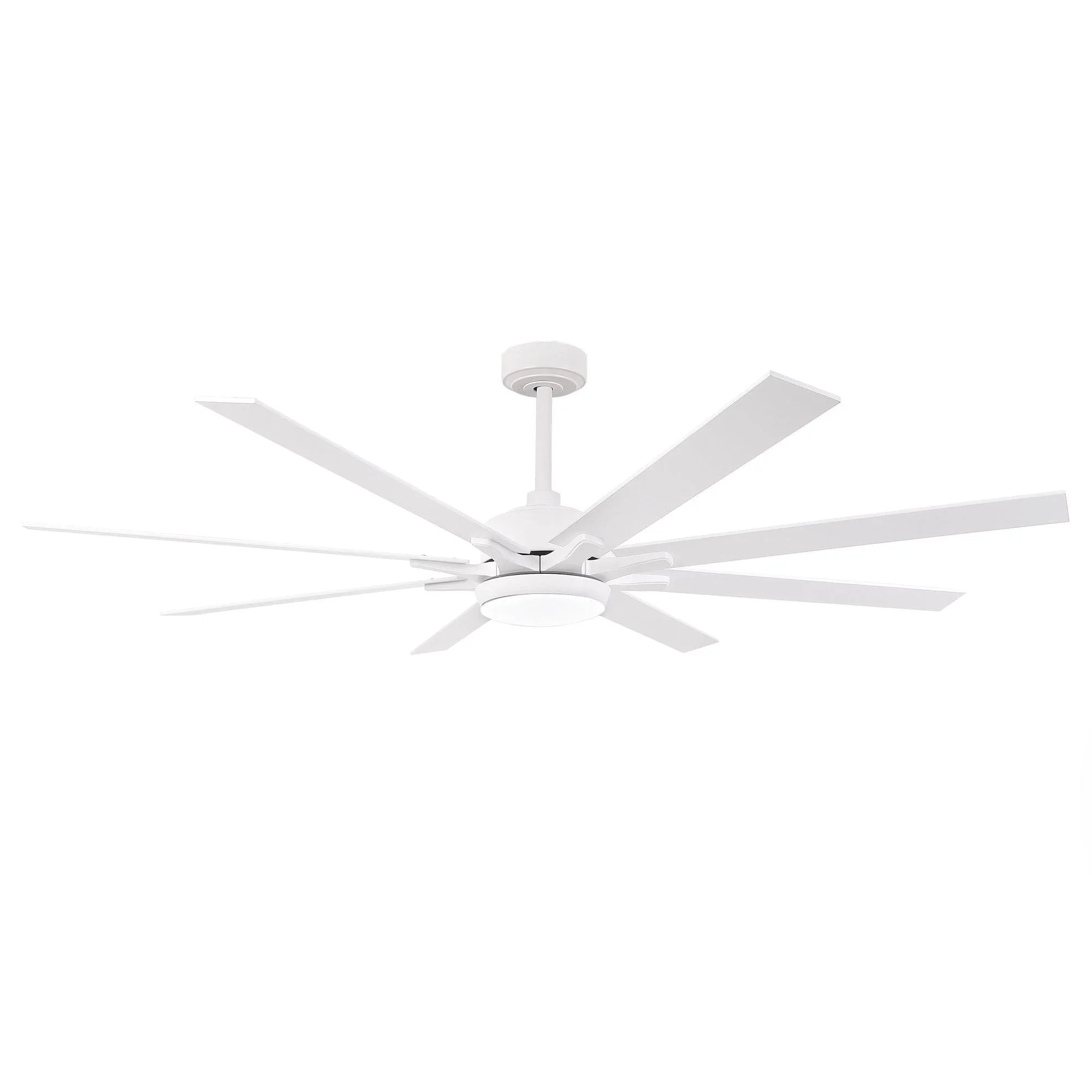 Ventilador de techo moderno Teresa de 165 cm con aspas de doble cara con mando a distancia y luz LED