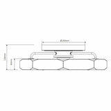 Ventilador de techo silencioso Mavio Ø48 cm con luz LED