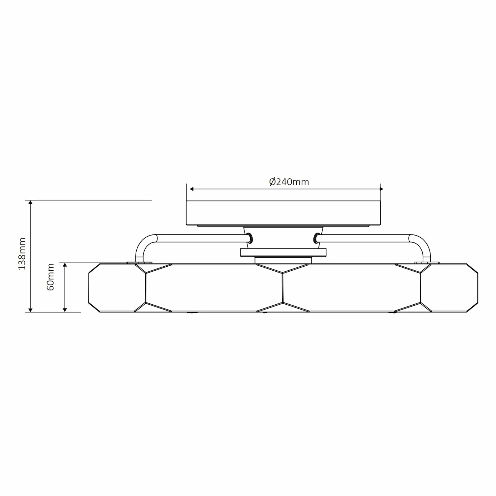 Ventilador de techo silencioso Mavio Ø48 cm con luz LED