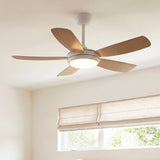Ventilador de techo silencioso Ella de Ø106 cm con 5 aspas y luz LED 