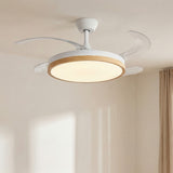 Ventilador de techo de 30W silencioso Ø106 cm con aspas retráctiles y luz LED